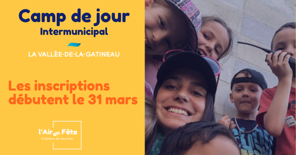 Visuel Camp de jour Intermunicipal Vallée de la Gatineau